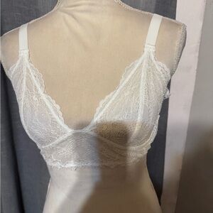 NWT:  Free People White Lace Bra, M